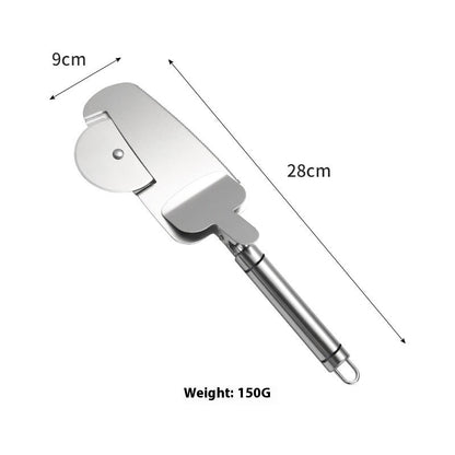 3-in-1 Pizza Cutter With Hanging Holes Labor-Saving Durable Kitchen DealSniper.net Double Wire Handle