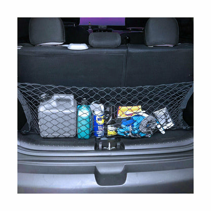 Trunk CARGO NET Car Nylon Elastic Mesh Organizer Truck SUV Universal 4 Hook Rear Vehicle dealsniper-net