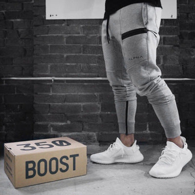 New Fitness Pants Casual Sweatpants Fashion High Street Trousers Pants Men Joggers Men dealsniper-net