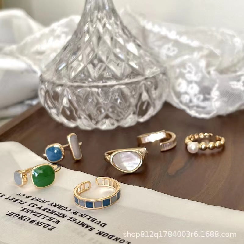 Women's Ring With High-End & Unique Design Cold Minimalist Style Women Gym From House
