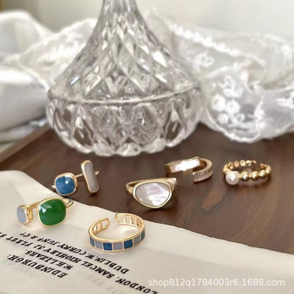 Women's Ring With High-End & Unique Design Cold Minimalist Style Women Gym From House