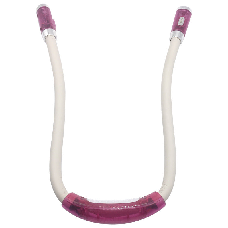 Flexible Neck Hug Book Light With LED Reading Lamp Gadgets dealsniper-net Pink white tube