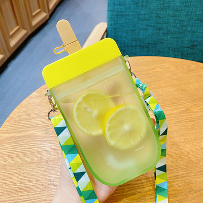 Summer Children's Water Cup Baby Portable Cup Straw Kitchen DealSniper.net Yellow 300ml