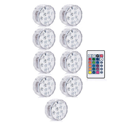 3 LEDs Underwater Light 16 Colors RGB IP68 Waterproof Swimming Pool