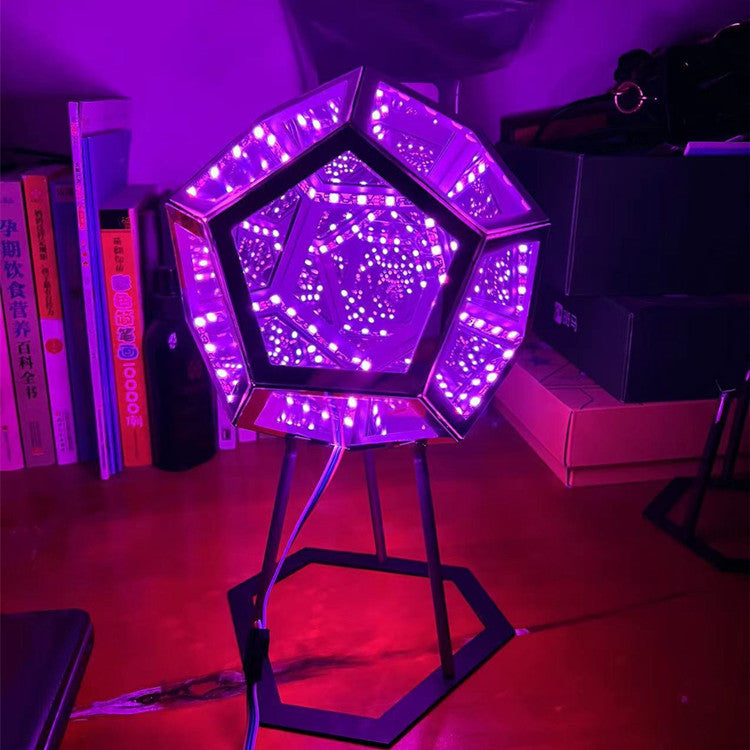 Creative Cool Unlimited Dodecahedron Small Night Lamp Color Home Decor Gym From House
