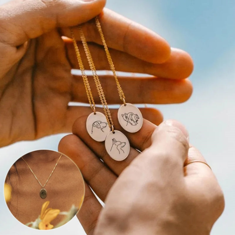 Simple Accessories Supply Lettering Oval Stainless Steel Necklace Jewelry Gym From House