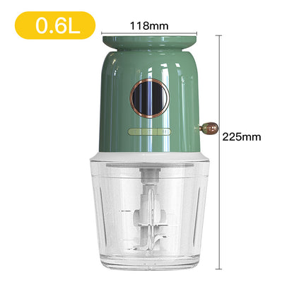 Multi Functional Small Baby Auxiliary Food Machine Kitchen Gadgets Kitchen dealsniper-net Green 0.6L USB