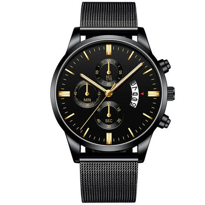 Mens Business Luxury Watches For Men Mesh Band Quartz Watch Jewelry Gym From House