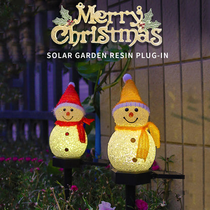 Outdoor LED Solar Snowman Light Landscape Lamp Decorations