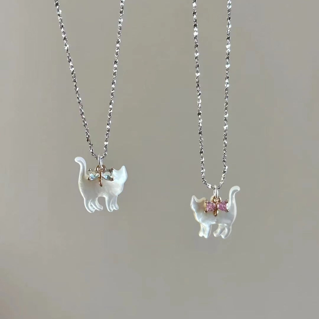 New Bow Clavicle Necklace For Women Jewelry Gym From House