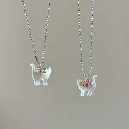 New Bow Clavicle Necklace For Women Jewelry Gym From House