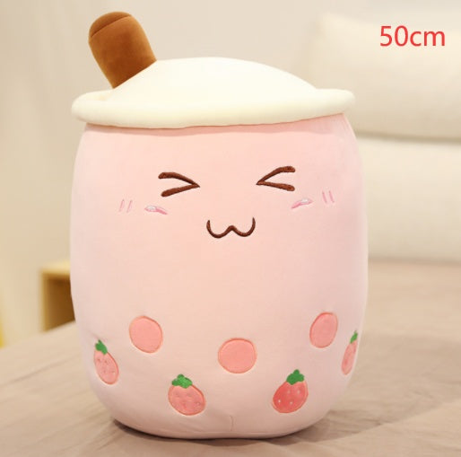 Cute Fruit Drink Plush Stuffed Soft Toy Pillow Cushion