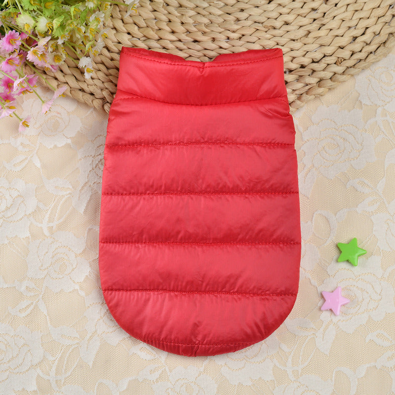 Small Dog Teddy Autumn Autumn Winter Cat Thermal Padded Coat Deals DealSniper.net Red 2XL