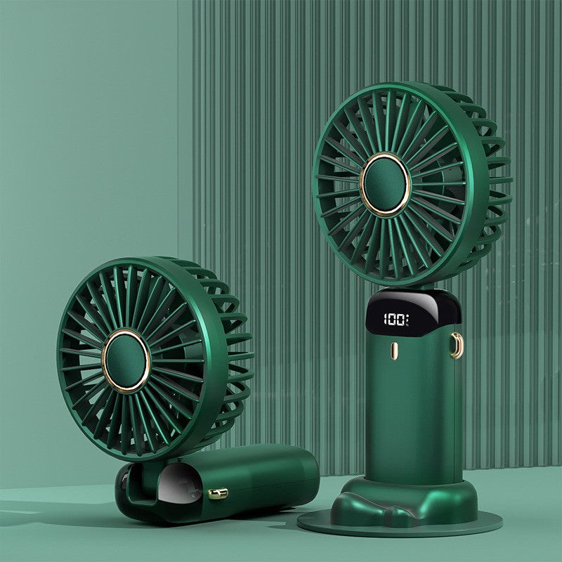 USB Rechargeable Mini Portable Handheld Electric Fan Gadgets DealSniper.net Green 3000m USB