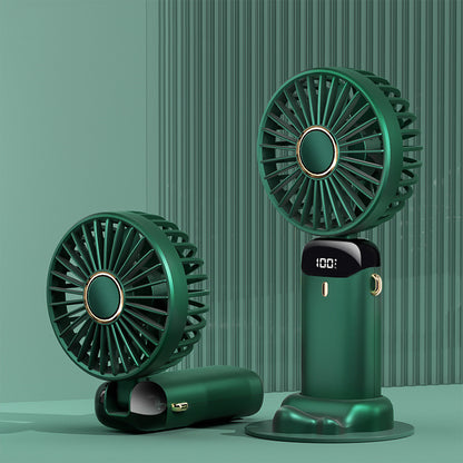 USB Rechargeable Mini Portable Handheld Electric Fan Gadgets DealSniper.net Green 3000m USB