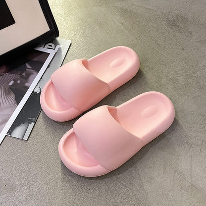 Slippery Slippers Indoor And Outdoor Wear Non-slip Thick Bottom Home Sandals Women dealsniper-net Pink 36to37