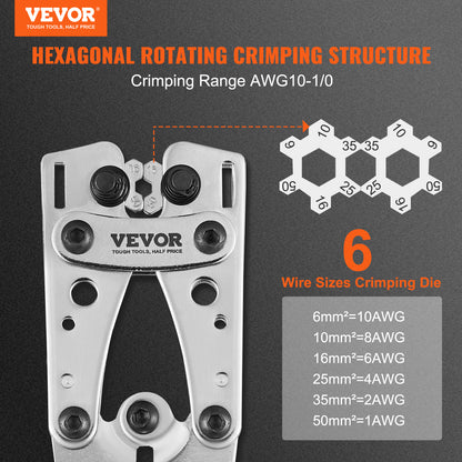 VEVOR Crimping Tool AWG Copper And Aluminum Terminal