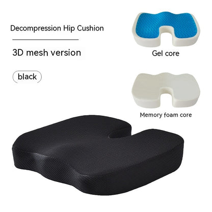 Memory Cotton Buttocks Chair Hemorrhoid Cushion Health dealsniper-net Black Cushion Breathable mesh