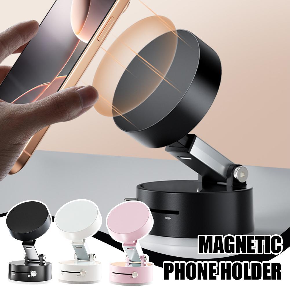 Foldable Magnetic Vacuum Car Phone Holder Foldable Suction Cup Vehicle Gym From House