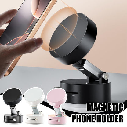 Foldable Magnetic Vacuum Car Phone Holder Foldable Suction Cup Vehicle Gym From House