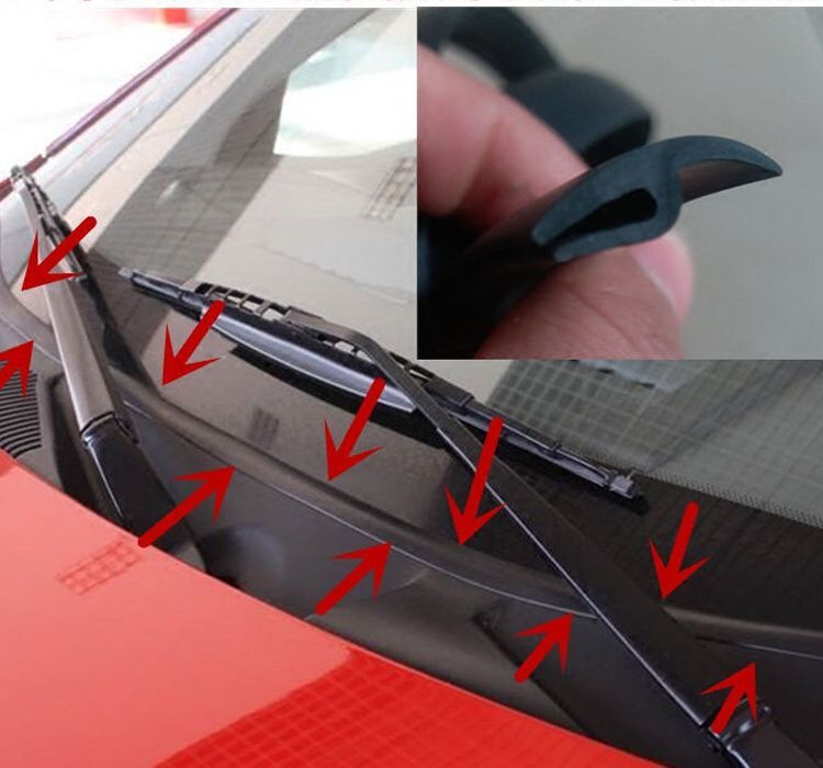 Plastic Rain Collecting Board Rubber Strip Seal Vehicle Gym From House