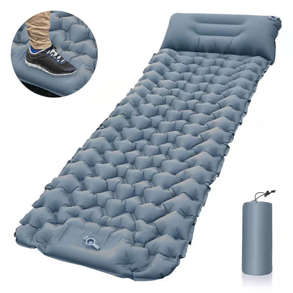 Outdoor Products Inflatable Mattress Camping Foot Inflatable Outdoor DealSniper.net Gray