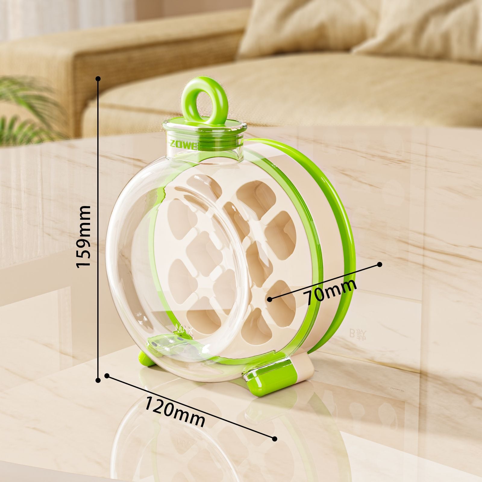 Summer Ice Cube Tray 2 In1 Ice Tray And Water Bottle Kitchen Gym From House Green 1PCS