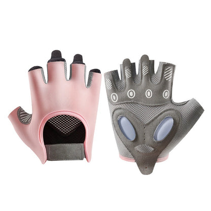 Women's Half Finger Training Thickened Liquid Silicone Fitness Gloves Sports Gym From House
