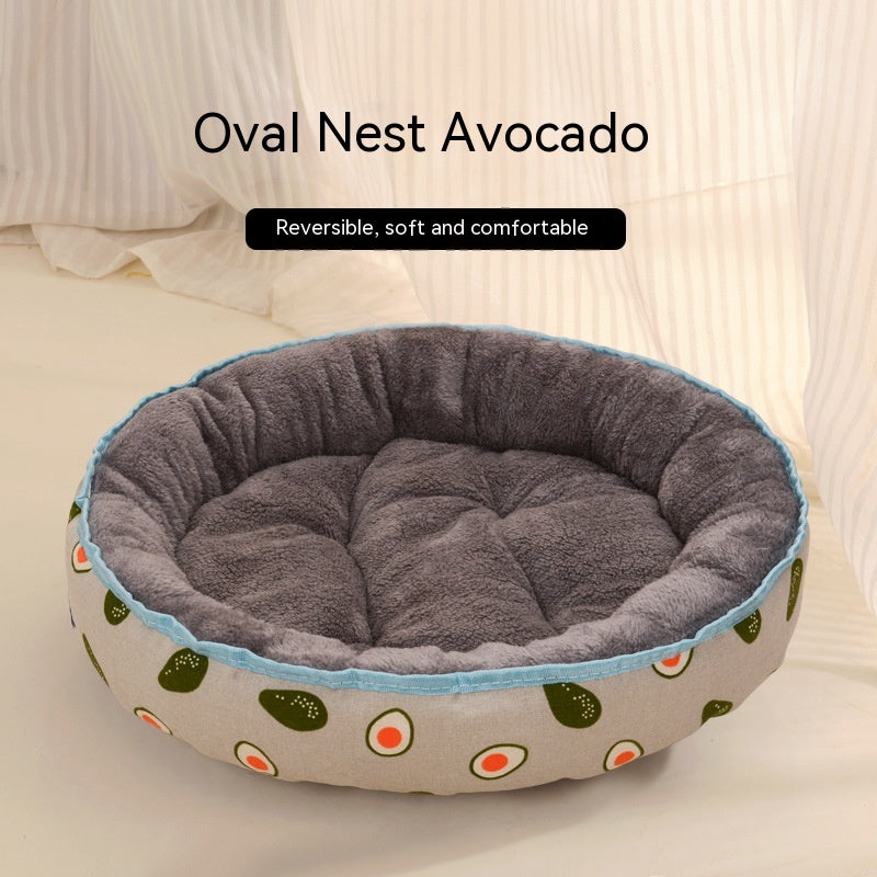 Four Seasons Universal Cat Nest For Deep Sleep Pets dealsniper-net Avocado L