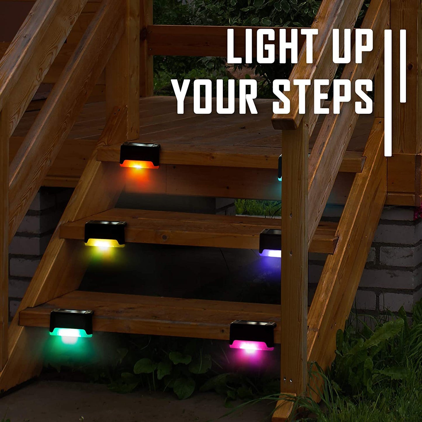 Solar Step Light Outdoor Garden Light Night Light LED Guide Light Garden dealsniper-net