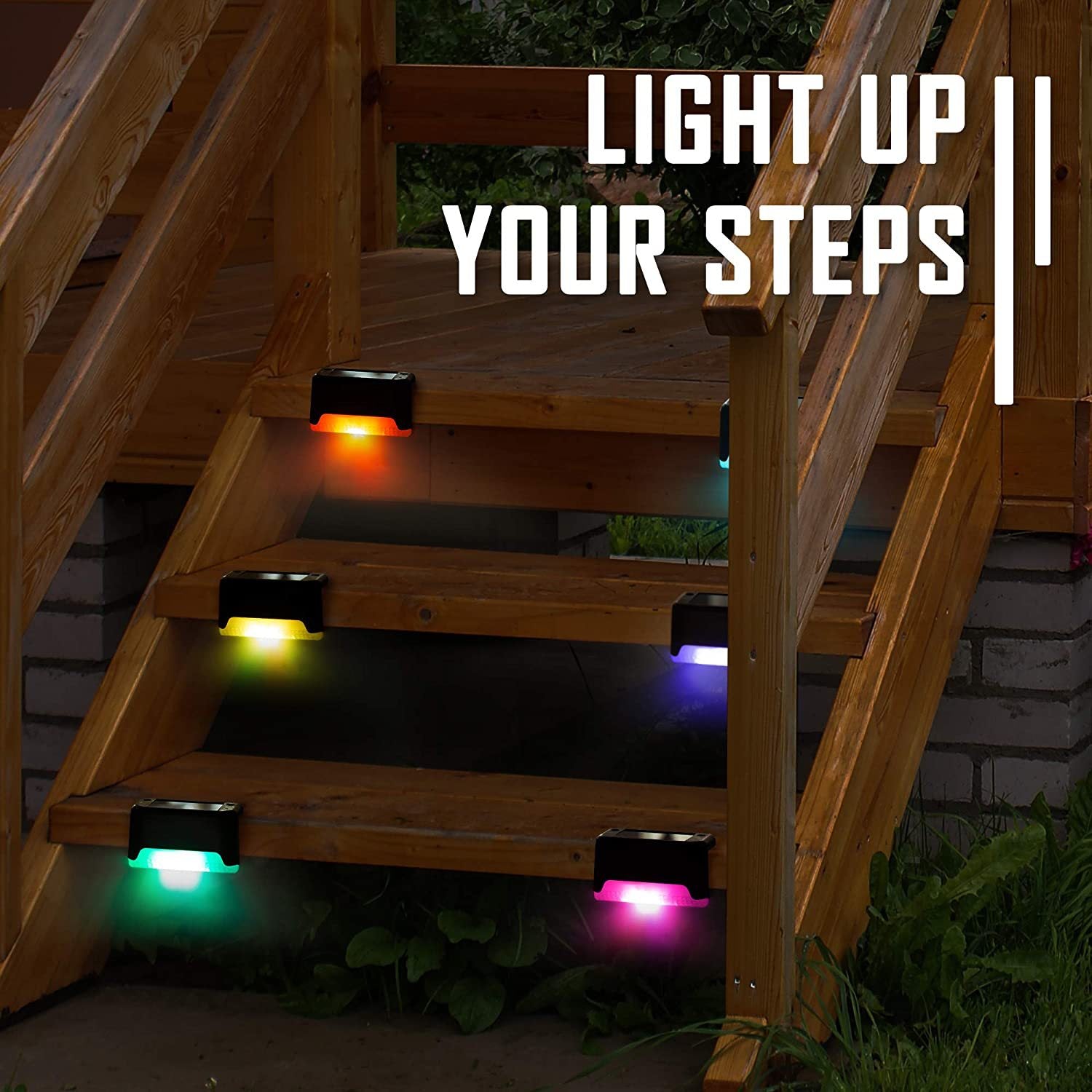 Solar Step Light Outdoor Garden Light Night Light LED Guide Light Garden dealsniper-net