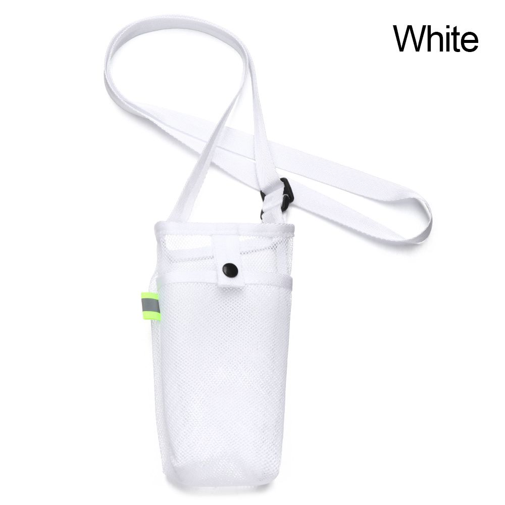 Water Bottle Holder Water Bottle Carrier With Adjustable Shoulder Strap Sports Gym From House White