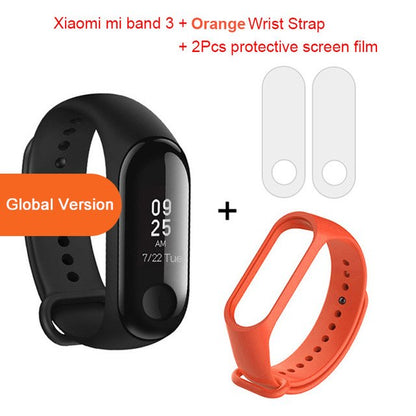 Global Version Xiaomi mi band 3 Fitness Tracker Smart Bracelet Jewelry Gym From House Add orange wrist strap