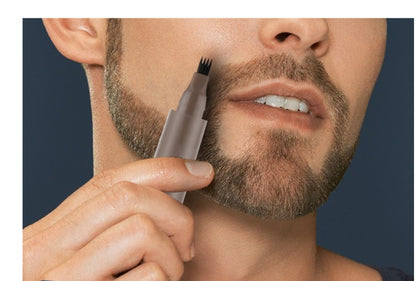 Beard Pencil Filler Beard Filling Pen Kit Barber Pencil With Brush Men dealsniper-net