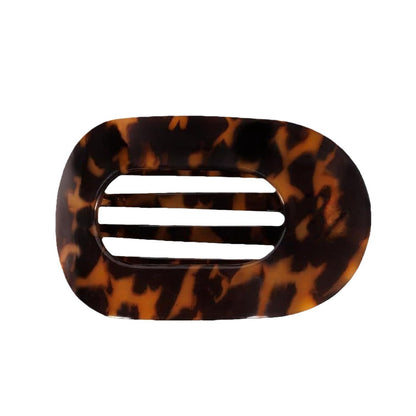 Flat Oval Barrettes Back Head Hair Claw Women DealSniper.net