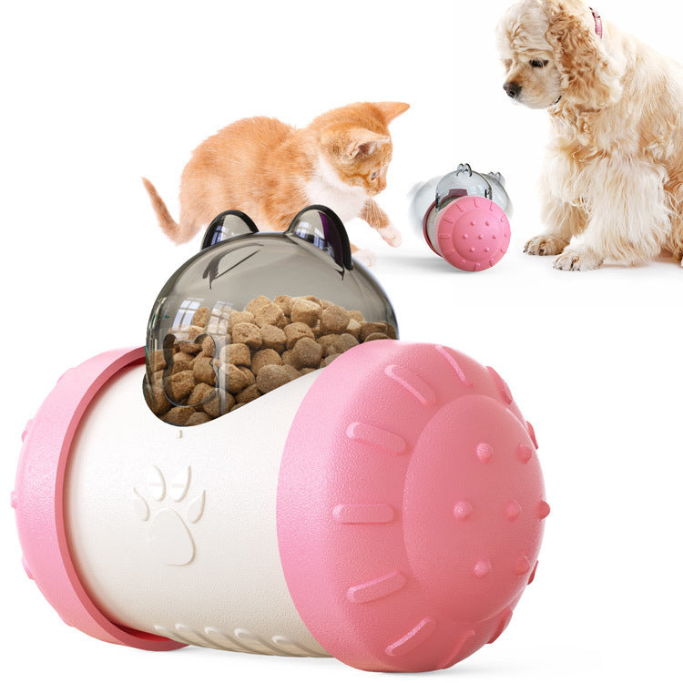 Pets Toys Dog Cat Leaking Food Ball Educational Interactive Toys Pets DealSniper.net Pink