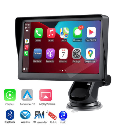 7 IPS Car Smart Screen Wireless Carplay Auto Mobile Phone Projection Screen Navigation Vehicle dealsniper-net