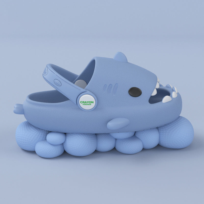 Shark Summer Children's Slippers Rainbow Shoes Kids Toddler Deals DealSniper.net Haze blue 130