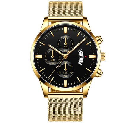 Mens Business Luxury Watches For Men Mesh Band Quartz Watch Jewelry Gym From House Gold Black