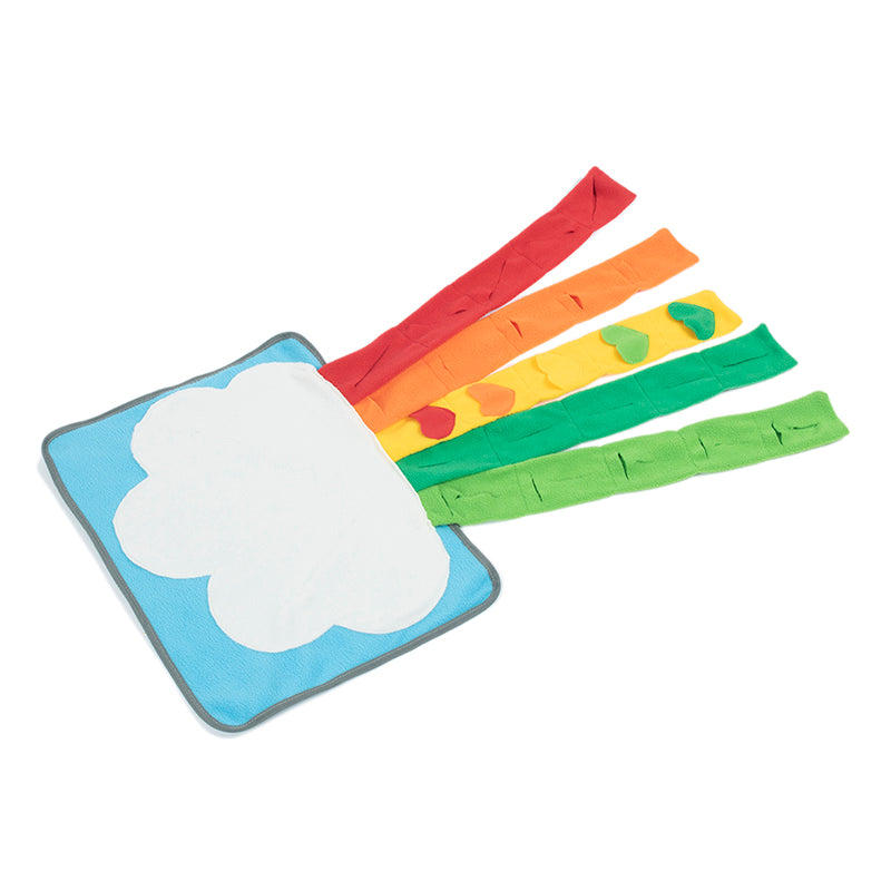 Pet Rainbow Enrichment Mat Dog Play Snuffle Mat For Boredom Pets Gym From House default