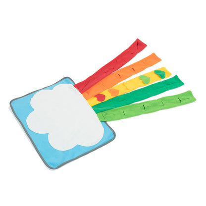 Pet Rainbow Enrichment Mat Dog Play Snuffle Mat For Boredom Pets Gym From House default