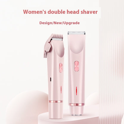 2 In 1 Hair Remover Women's Double Head Shaver Beauty DealSniper.net
