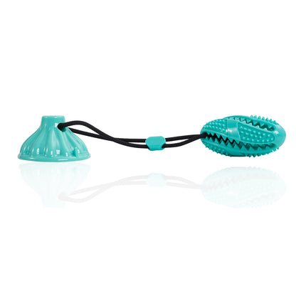 Suction Cup Pull Rope Leaking Pet Toy Ball Tpr Molar Pets dealsniper-net Blue