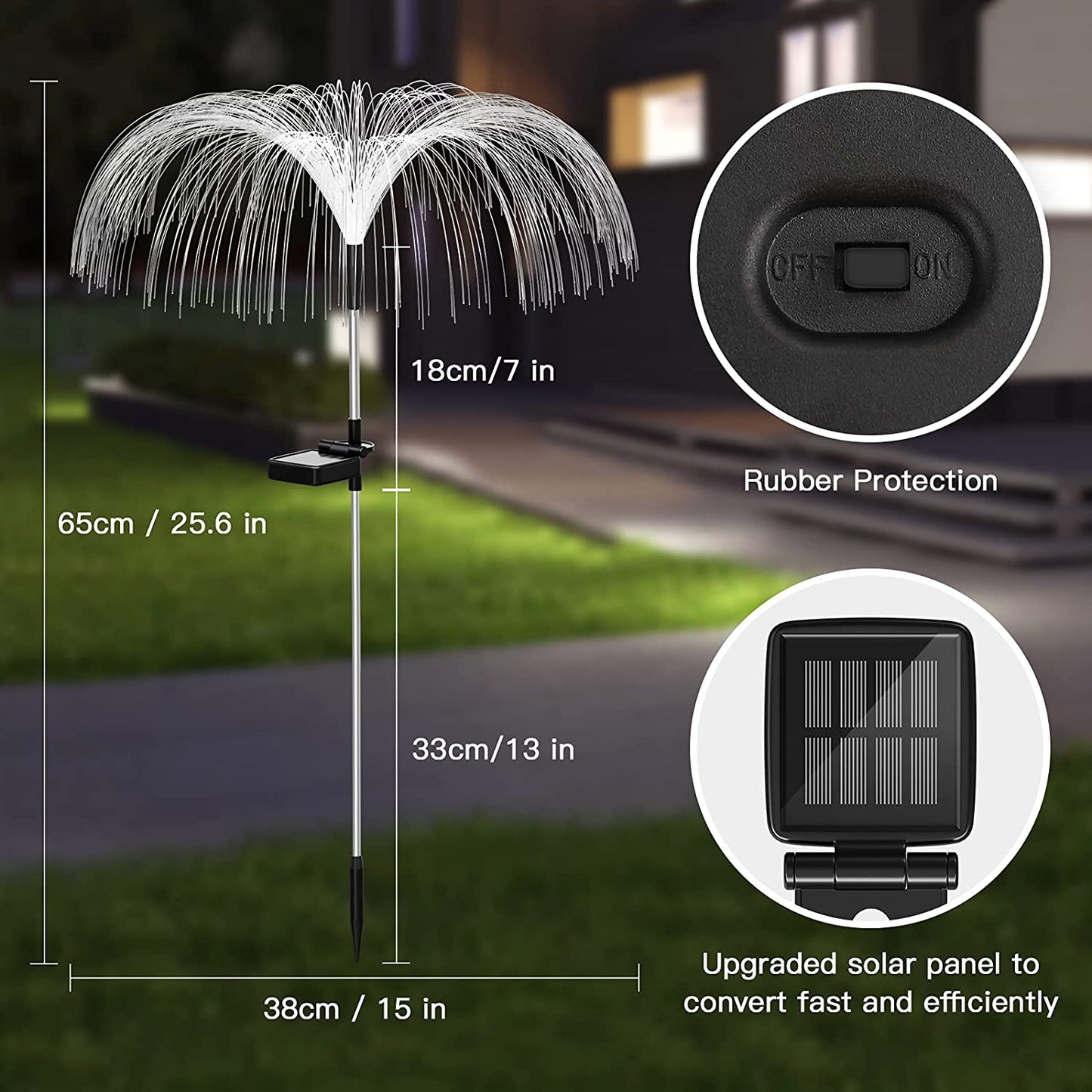 Luminous ChargingAnd Plug-in Lawn And Garden Decorative Lights Garden dealsniper-net
