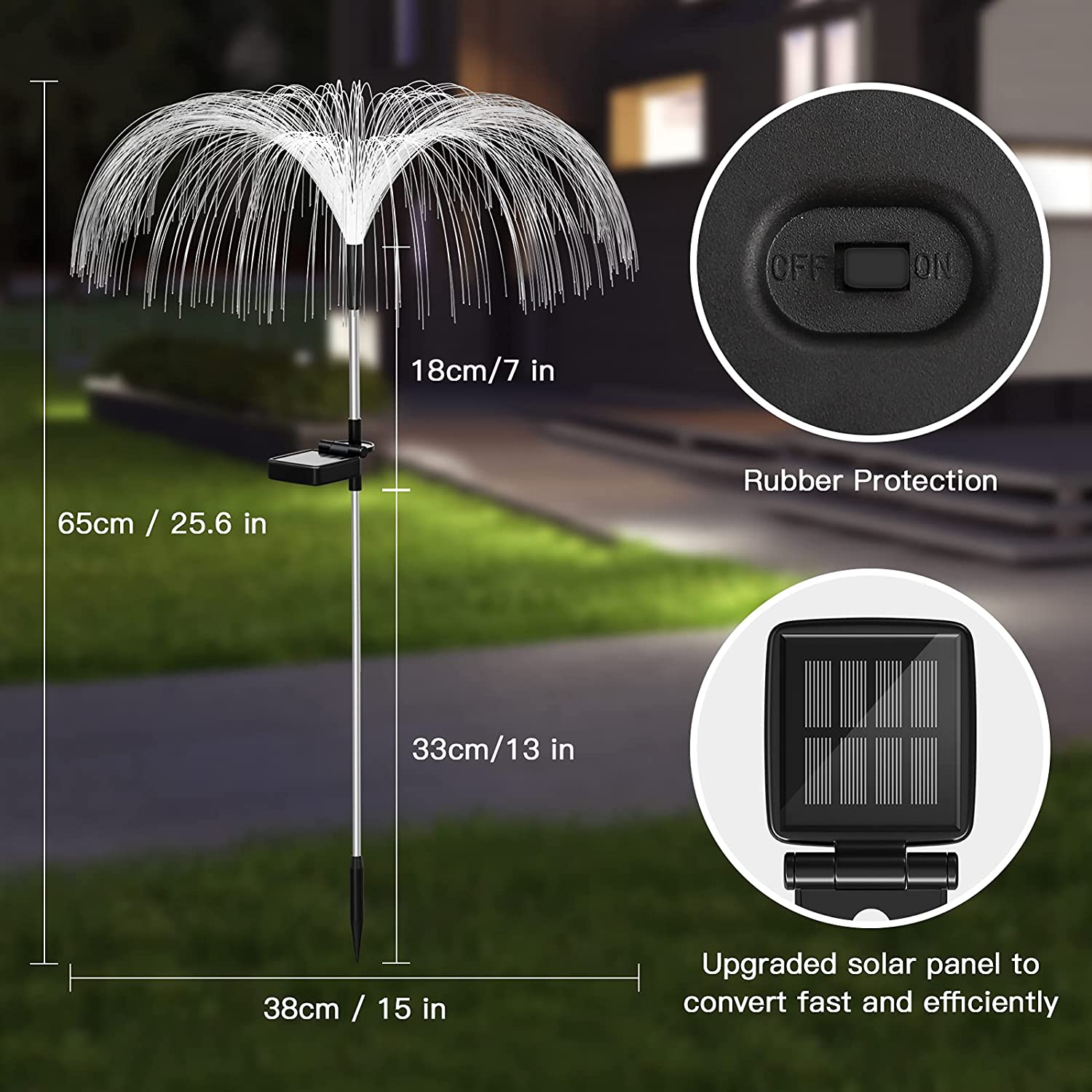 Luminous ChargingAnd Plug-in Lawn And Garden Decorative Lights Garden dealsniper-net