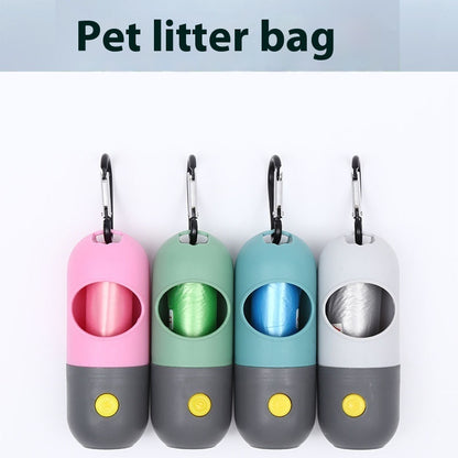 Led Light Pet Waste Bag Dispenser For Dogs