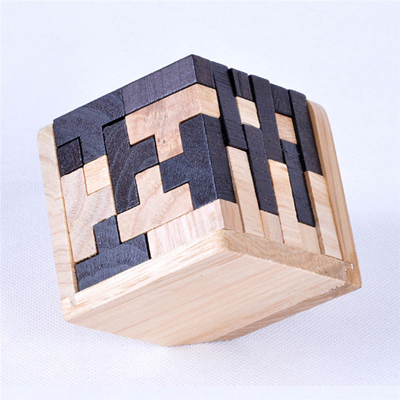Creative 3D Puzzle Luban Interlocking Wooden Toy Early Educational Toys Puzzles Kids DealSniper.net