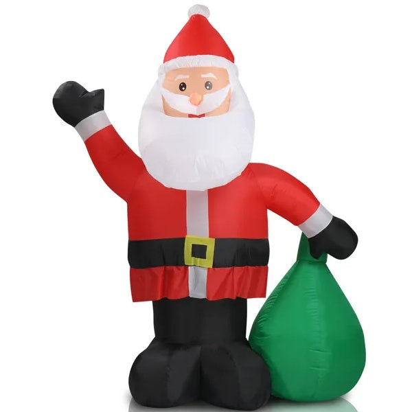 6 FT Lighted Christmas Inflatable Decoration Inflatable Santa Claus