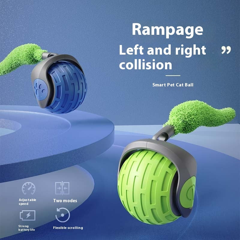New Interactive Cat Toys Ball Auto Electric Rolling Ball Toys Pets Gym From House