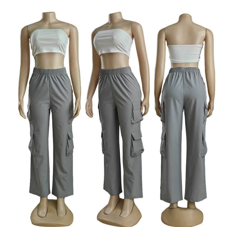 European And American Cross-Border Women's Fashion Women Gym From House Grey L